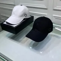 Designer Baseball Cap Black Canvas ricamo a pallone unisex berretto Accessori di moda