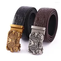 Cinturones de vaquero occidental grifo hebilla de zinc aleaci￳n pu cuero de cuero decoraci￳n de personalidad casual accesorios para hombres y mujeres