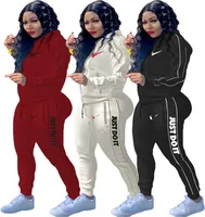 2022 Brand Designer Women Letter Tracksuits Winter Fall 2 Piece Set Casual Jacket Pants Zipper Sports Suit Fashion Long Sleeve Outfits 4008