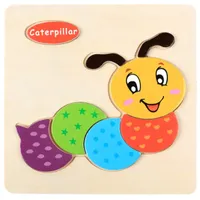 24 stylesToddler toy Kids cute Animal Wooden Puzzles Baby Infants colorful Wood jigsaw intelligence toys animals vehicles for 1-6T ZM924