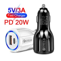 Car Charger Fast Charging Chargers Usb Quick Charge 3.0 Stable Current Output 20W Pd Charger For Multiple Compatible Device