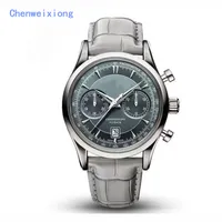 Mens Multi Functional Watches 40mm relogio masculino top brand wristwatches Luxury designer Calendar Leather Men Watch 2022