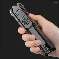 Lighting Portable Rechargeable Zoom Highlight Tactical Strong Light High-power Outdoor Mini LED