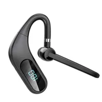 KJ12 Wireless Bluetooth Earphones Hanging Ear Sports Business Headphone Digital Display Running Stereo Noise Reduction Car Headset For