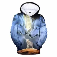 wolf 3D Printed Hoodies Men Women Boys Shinning Hoodie Sweatshirts Fashion Harajuku Jacket Coat Child Clothing Casual Men's & G5b6#