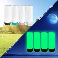 20oz Sublimation Glow in the dark Bluetooth Speaker Tumbler Sublimation STRAIGHT tumblers Wireless Intelligent Music Cups Stainless Steel Smart Water Bottle