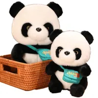 25cm 30cm Cute Animal knapsack Panda Plush Toys Kids Soft Small Stuffed Animals Plush Doll Cartoon Bear Toy For Boys Girls Festival Gifts