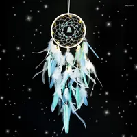 Decorative Figurines Sea Blue Crystal Dream Catcher Pendant Wind Chime Girl Room Decoration Bedroom Creative Holiday Gift Fashion