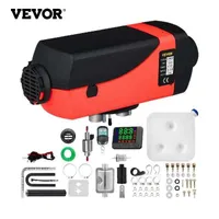 Heating Fans VEVOR 2KW 12V Diesel Air W/ LCD Switch Silencer 5 / 10 L Tank for Car RV Trailer Truck Vehicles Parking Heater 0924