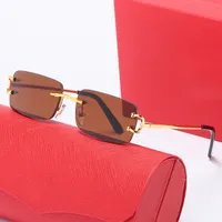 Carti Designer نظارة شمسية إطارات للرجال امرأة مصممة Sunglasse تصميم العدسة يمنع حماية عيون الأعمال النظارات الشفافة