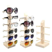 Nouvelles verres de soleil lunettes de bois affichage de support en bois affichage de support de support de support de support 9 tailles Options de mat￩riau naturel 2425