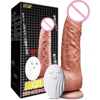 Massageador de apelo sexual de tamanho grande de tamanho grande vibrador realista do pênis artificial Dick Phallus Toys para mulheres simulação lésbica didlo