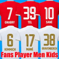 Üniversite Giyim 22 23 Bayern Münih Futbol Jersey de Ligt Tel Sane 2022 2023 Futbol Gömlek Hernandez Goretzka Gnabry Camisa de Futebol Top Tha