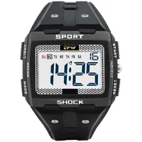 Wristwatches Big Numbers Easy to Read 5ATM Water Resistant Men Digital Watch Outdoor Sport 0924