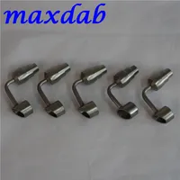 Universal Titanium Banger Nails tools 14mm & 19mm Domeless Titaniums Bangers 2 In 1 Gr2 Domless Ti Nail281t