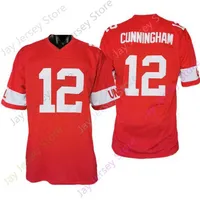 NIK1 2021 New NCAA College UNLV Rebels Football Jersey 12 Randall Cunningham Red Size S-3xl Men Youth