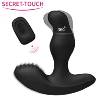 Yarn Men Prostate Massager vibrators Silicone Butt Plug Anal Dildos Vibrator Rotating Stimulator Woman anal Sex Toys For Men Couples