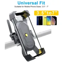Portador de telefone universal Biciclo de celular Mobile Holder Easy Open Motorcycle Phone Mount for iPhone Samsung Xiaomi Stand