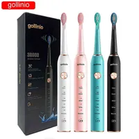 Toothbrush Gollinio Electric Toothbrush Sonic Usb Fast Charging GL41A Electr Rechargeable Teeth Replacement Head Delivery Within 24 Hours