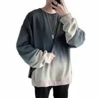 2022spring Autumn Fashion Hoodies Sweatshirt Men's Hip Hop Punk Sweatshirts Color Gradient Long Sleeve Pullovers Tops & z4yC#