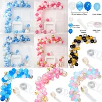 143pcs Balloons Garland Baby Shower Boy Girl Decorations First Birthday Party Supplies Wedding Bachelorette Valentines Day Decor T332v