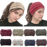 Knitted Crochet headband autumn winter new women Sports Head wrap Hairband Fascinator Hat Head Dress Headpieces RRB15718