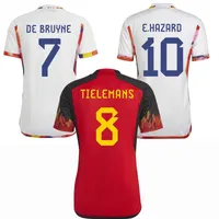 LUKAKU-Fußballtrikots 2022 2023 Belgiens Camisetas national LUKEBAKIO ONANA WITSEL TIELEMANS TROSSARD WITSEL DE BRUYNE DE KETELAERE Belgische Fußballtrikots
