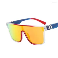 Sunglasses Polarized Men Women Outdoor Large Frame Oversized Sports Goggles Mirror Shades Colorful Male Sun Glasses Female UV400