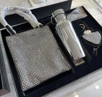豪華なデザイナーバッグショルダーハンドバッグP品質ハイファッション女性財布クラッチトートクロスボディスリーピースセットウォーターガラスダイヤモンドアンダーアームバッグレディース財布5A