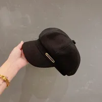 مصمم قبعات Newsboy قبعة مسطحة قبعة القبعات السوداء السود