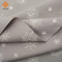Fabric Grey Christmas Fabric White Snowflake Embroidery Cloth Half Yard For Crafts Sewing Handbag Cushion Cover Sofa Cover J220909