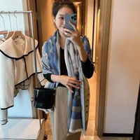 23ss 23style Fashion Designers Winter Scarf Double-sided Thickened Long Versatile Shawl Headband Elegant Embroidery Blanket Scarfs