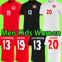 2022 Canada Soccer Jerseys équipe nationale DAVIES DAVID coupe du monde 2023 Uniforme Maillot 22 23 Derniers maillots de football LARIN CAVALLINI LARYEA LARIN kit enfants femmes