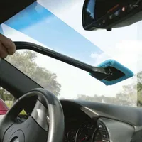 Car Sponge Handy Auto Window Cleaner Microfiber Windshield Brush Vehicle Home Washing Towel Glass Wiper Dust Remover Tools Green/Blue