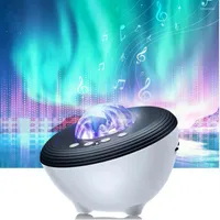 Night Lights Star Projector LED Aurora Bluetooth Speaker Light White Noise Galaxy For Bedroom Kids Decoration Home