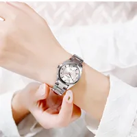 Wristwatches SKMEI Quartz Watch Women Fashion Ladies Watches Wrist Waterproof Stainless Steel Girls Luxury Montre Femme