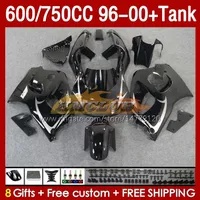 Fairings Black Factory Tank f￶r Suzuki Srad GSXR 600 750 CC GSXR600 96 97 98 99 00 BODY 156NO.48 GSXR750 600CC GSXR-600 1996 1997 1998 1999 2000 GSX-R750 750CC 96-00 FAIRING