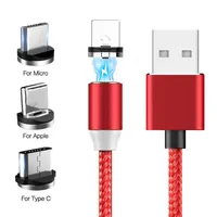 Chargers Cables Tutew 1m Magnetic Cable USB Fast Charging Cable Magnet Charger Cable Micro USB USBC for Samsung S10 S9 Xiaomi Redmi Note 8 W220924