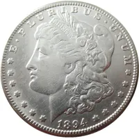 90 ٪ Silver US Morgan Dollar 1894-P-S-O NEW OLD COLL CORPLE COON COIN BRASS ORGINATION
