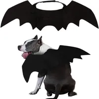 Dog Apparel Pet Cat Bat Wings Halloween Cosplay Morcedores de animais de estimação Roupas para gatos cachorros de gatinhos pequenos cães médios grandes A97204h