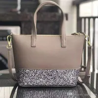 brand designer women glitter shoulder bag grey Hobos crossbody bags handbags totes purses pu leather Patchwork bags243S