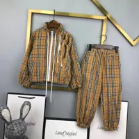 designer clothe set wholesale toddler boys brown color autumn korean style kid fashion clothing sets 110-160 cm