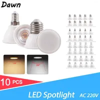 10pcs Lampada LED Bulb MR16 GU5.3 GU10 E27 E14 5W 3W 220V-240V Bombillas Lamp Spotlight Lampara Spot Light 30 120 Degree