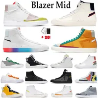 With Shoes Box Blazer mid 77 vintage mens women running shoes Cool Grey Multi Suede Lucid Green Snakeskin Hack Pack Maize Navy Red Kumquat P