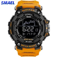 Wristwatches SMAEL Mens Watch Waterproof Sport WristWatch Digital Stopwatches For Men 1802 Military Electronic Watches Male Clock 0924