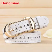 Belts Luxury Genuine Leather Belt For Women Jean Strap Casual All Match Ladies Designer High Quality