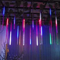 Strängar 30 cm meteor dusch regn ledrör lätta AC100-240V EU/US Plug Christmas Tree Fairy String Garden Luces Decora Xmas