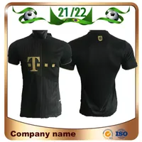 College wear 2021 Player version bAyerN Away Black Soccer jerseys 21 22 Munich SANE LEWANDOWSKI GNABRY MULLER Maillots de football shirt COM