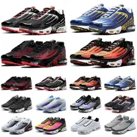 With Shoes Box 36-45 discount tn plus 3 running shoes mens trainers chaussures Triple Black Deep Royal Red Spider Silver White Bred Smoke Gr