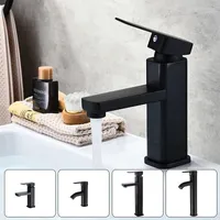 Bathroom Sink Faucets Stainless Steel Basin Faucet Single Handle Square Cold Water Mixer Tap Home Accessories